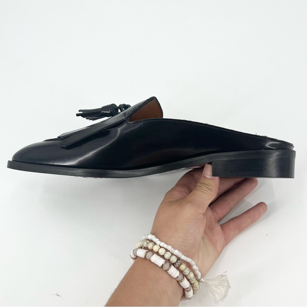 EVERLANE The Modern Tassel Loafer Mule in Black Italian Leather Slip On 8.5 NEW - Picture 9 of 15